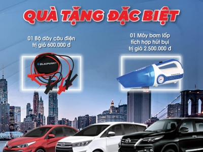 Quà tặng đặc biệt của Tài chính Toyota Việt Nam và bảo hiểm Toyota